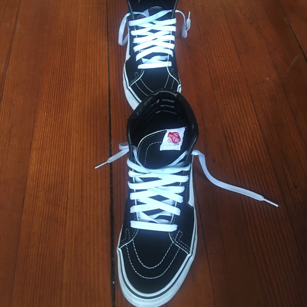 Black White SK8 Hi- Top