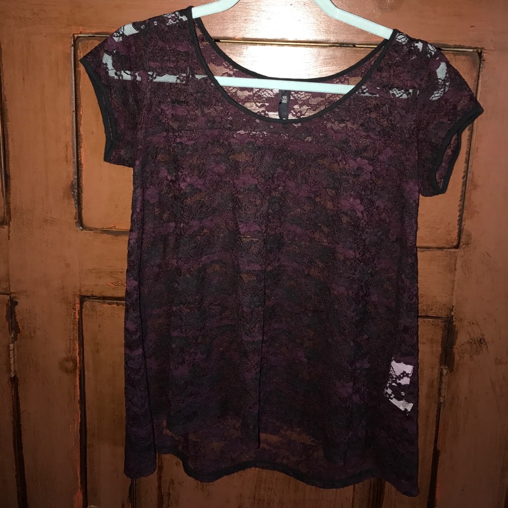Jessica Simpson lace top xs