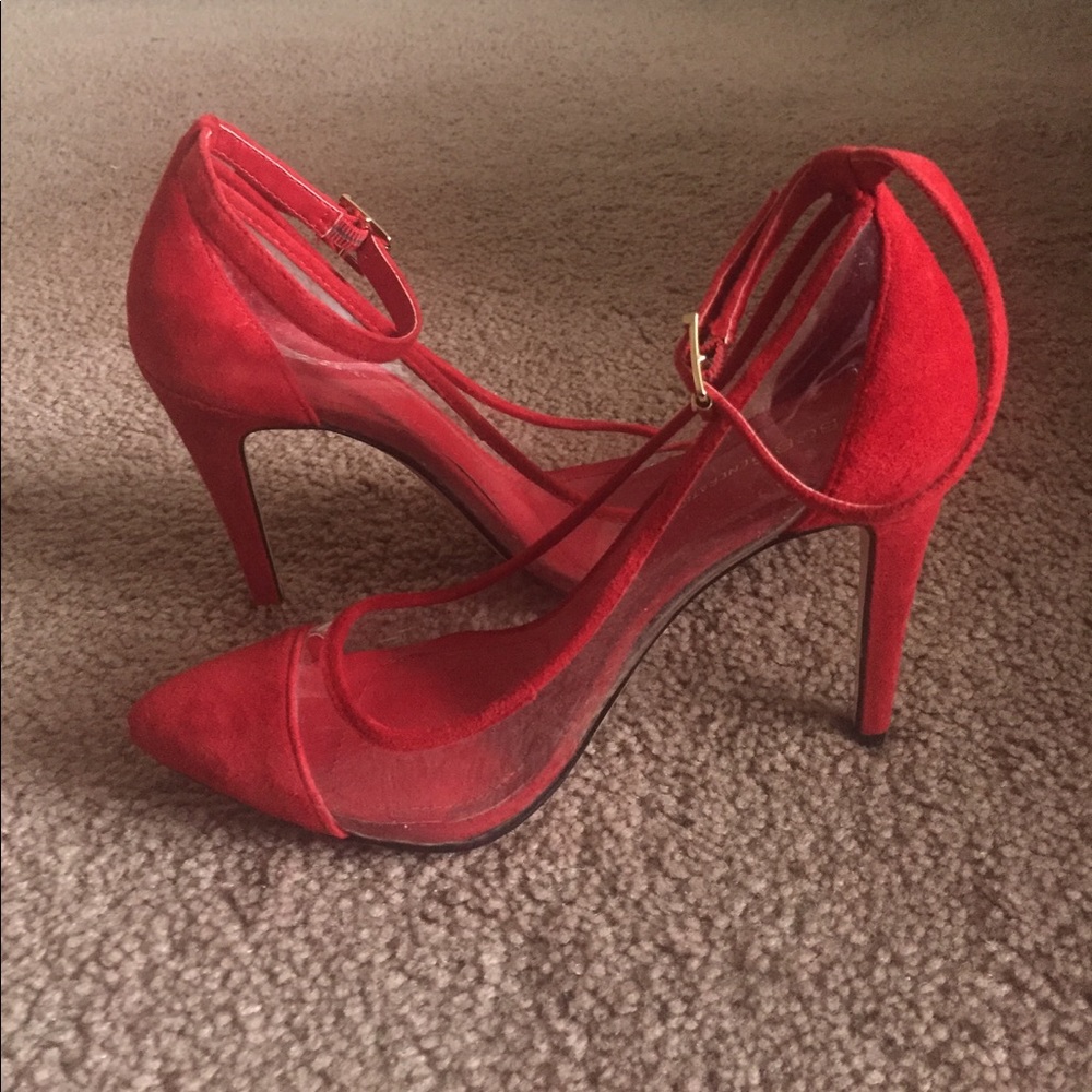 Red See Thru BCBGeneration Pumps