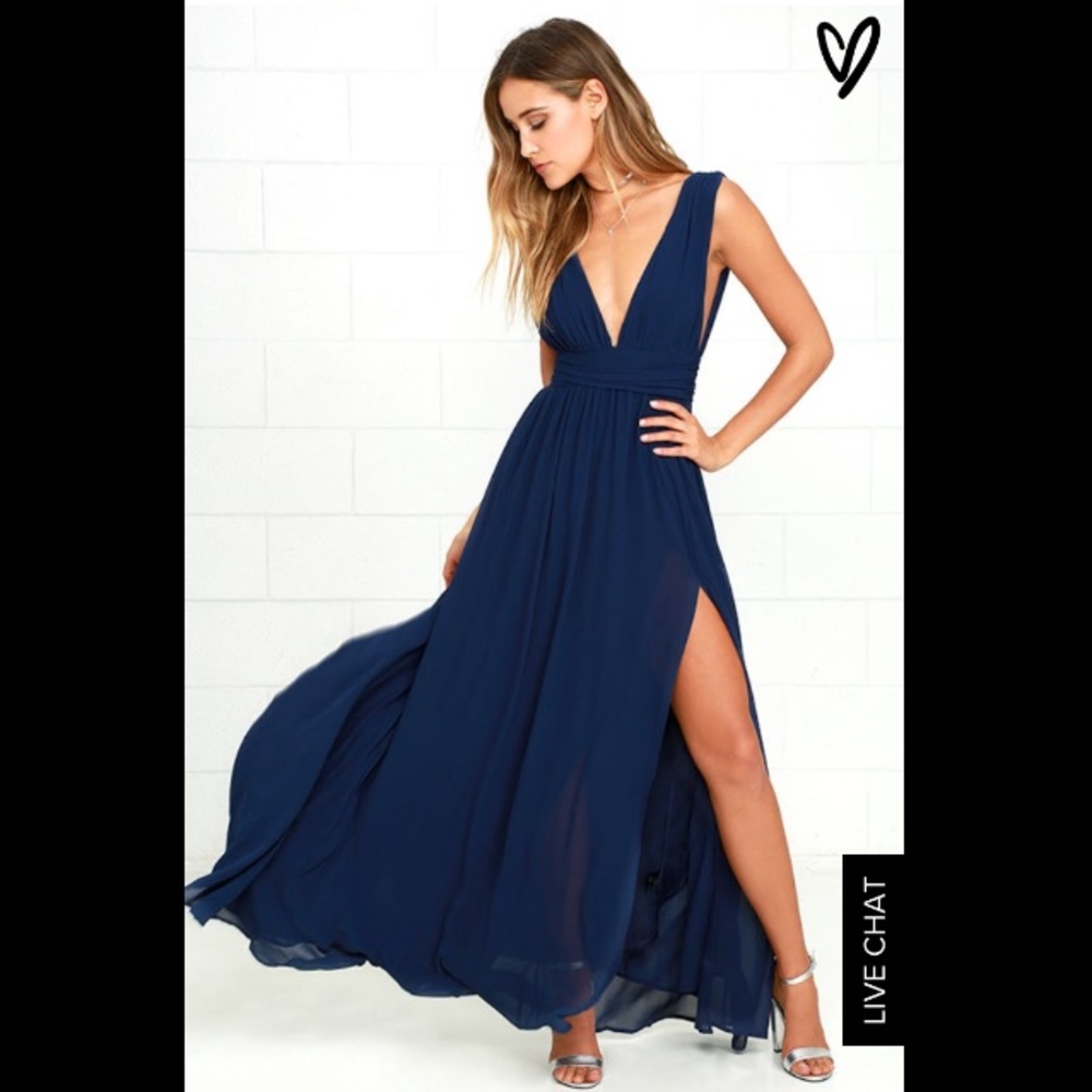 Lulu's "heavenly hues" Navy dress