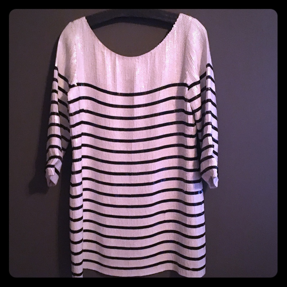 BCBG Sequin shift dress