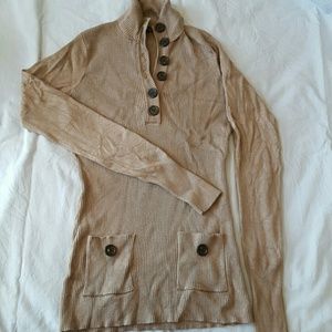 Patty Boutik sweater, tan color, size Medium.