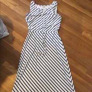 Talbots striped maxi dress