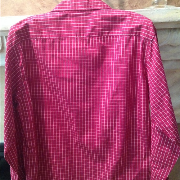 FACONNABLE TAILORED CHECKED BUTTONDOWN SHIRT SZ M - Picture 3 of 4