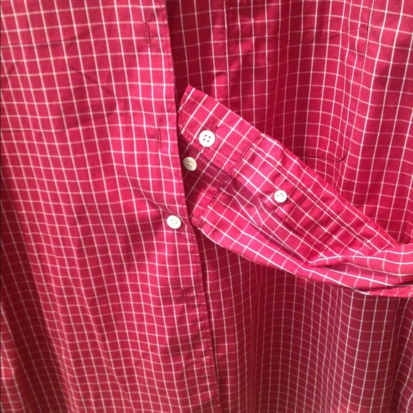 FACONNABLE TAILORED CHECKED BUTTONDOWN SHIRT SZ M - Picture 4 of 4