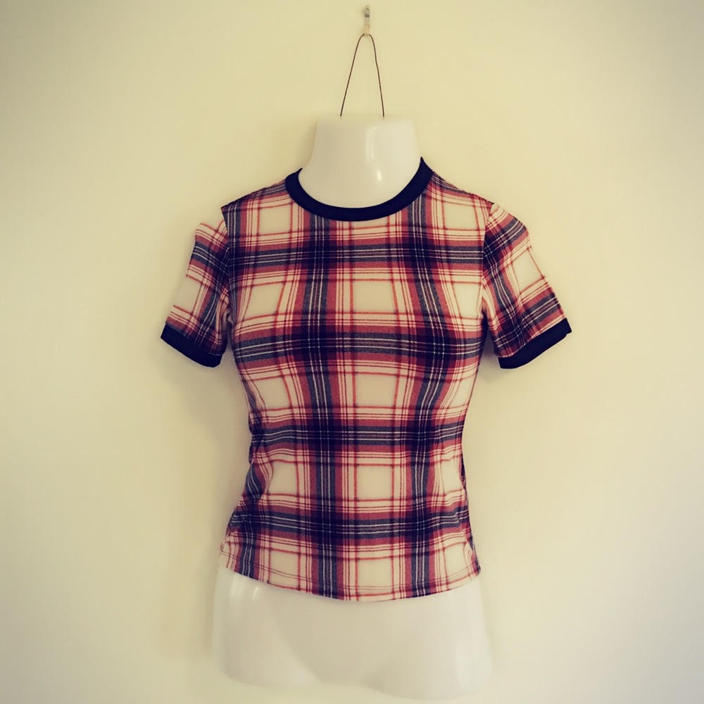 Brand New - Cute Plaid Top