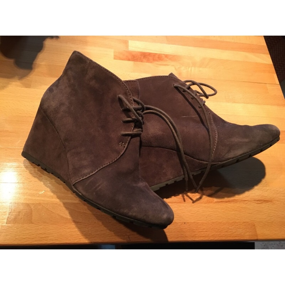Clarks Suede Ankle Booties