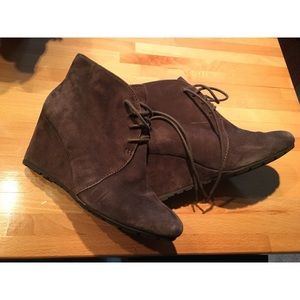Clarks Suede Ankle Booties