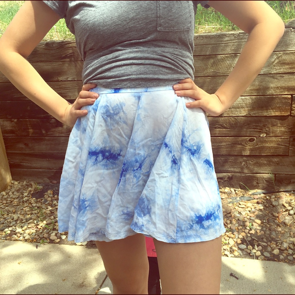 Bleach wash skirt