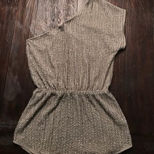 W118 One Shoulder Sequins Blouse, nwt xs