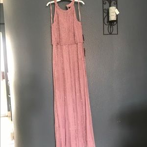 BNWT Adrianna Papell blouson geo dress