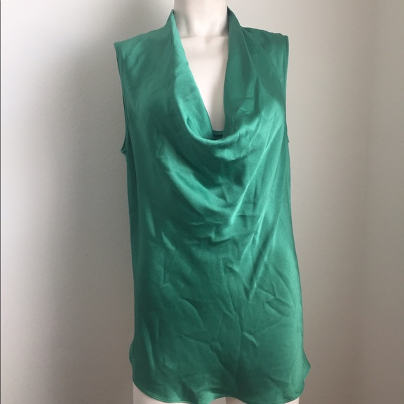 BUNDLED Theory Green Cowl Neck Top - Picture 2 of 6