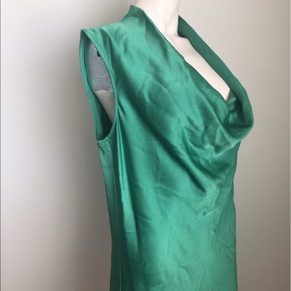 BUNDLED Theory Green Cowl Neck Top - Picture 3 of 6