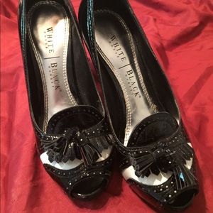 Black and White High Heels