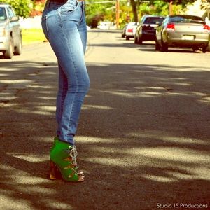 Green with Envy High Heels