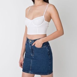 American Apparel High Waist Denim Skirt