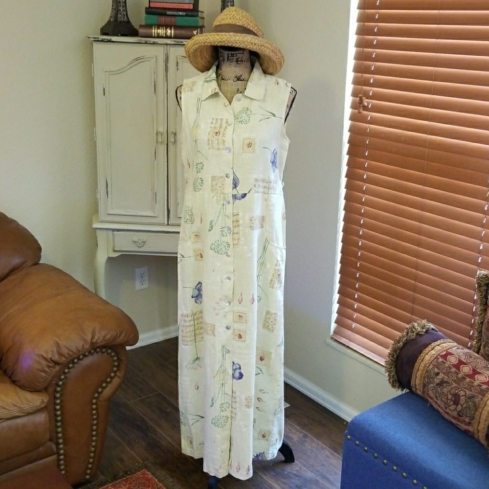 Sweet linen dress *Size small/tall*