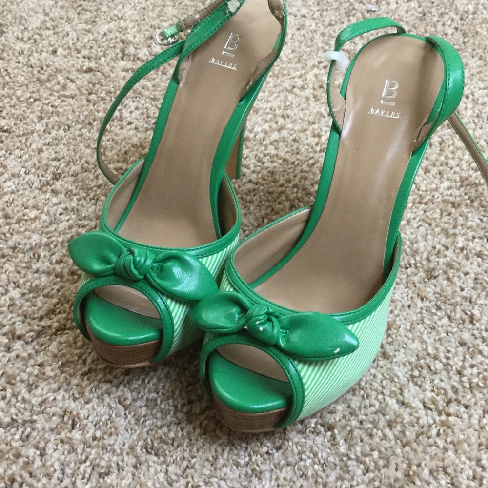 Green Summer Heels