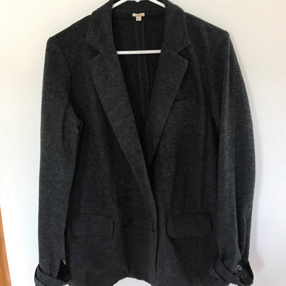Gray wool blazer
