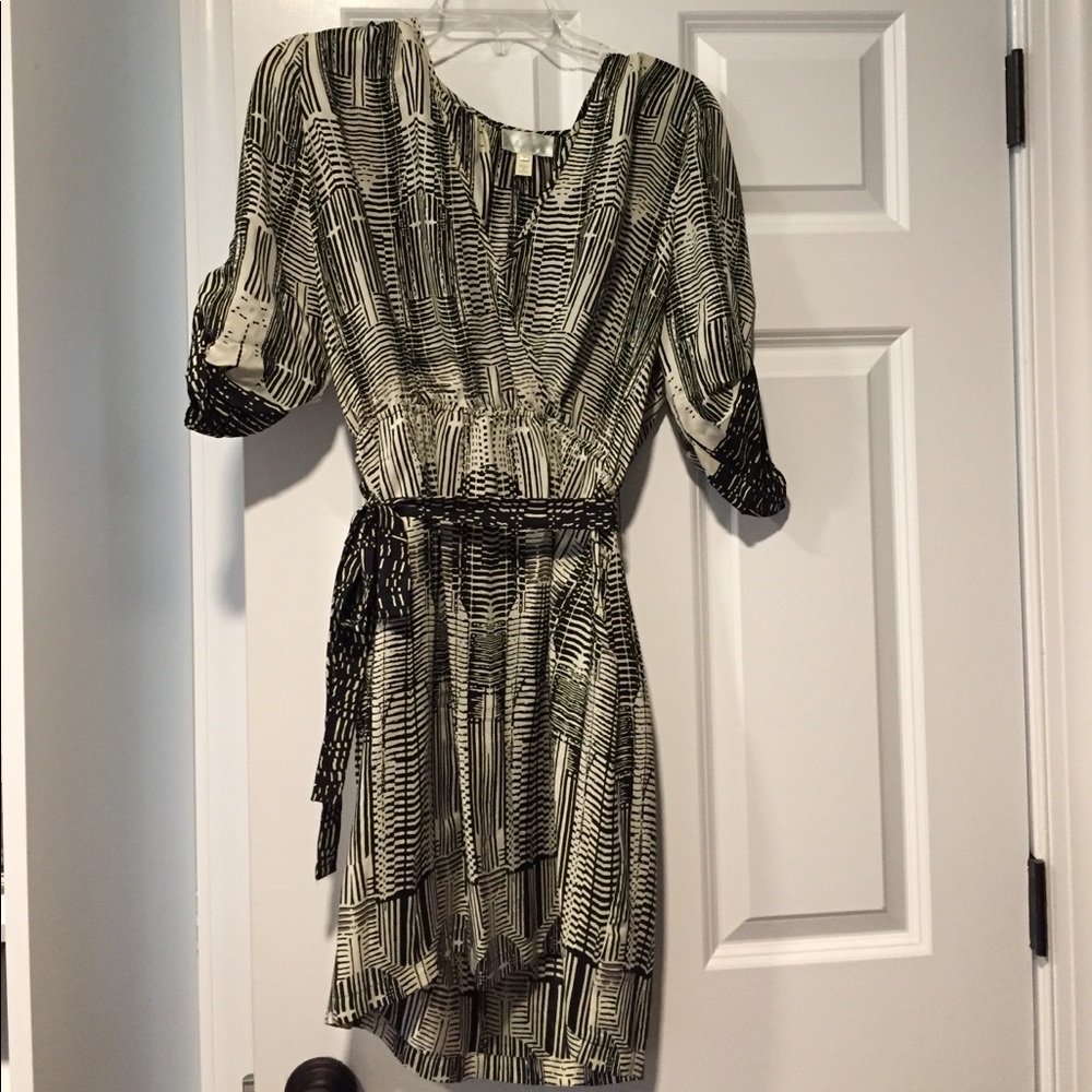 Haven 3/4 silk dress with pockets
