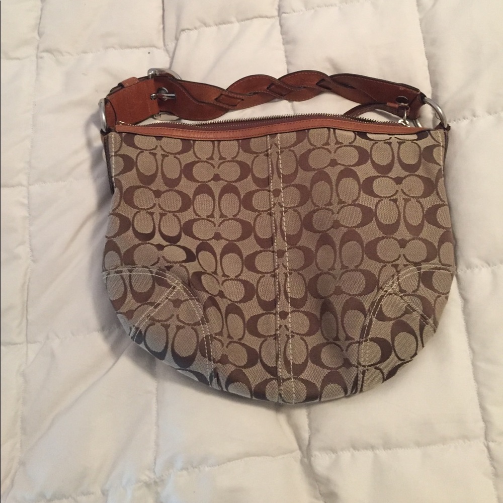 Brown coach purse