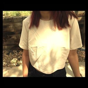 Tan Forever 21 crop top