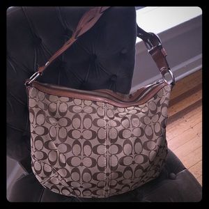 Coach purse - brown/tan