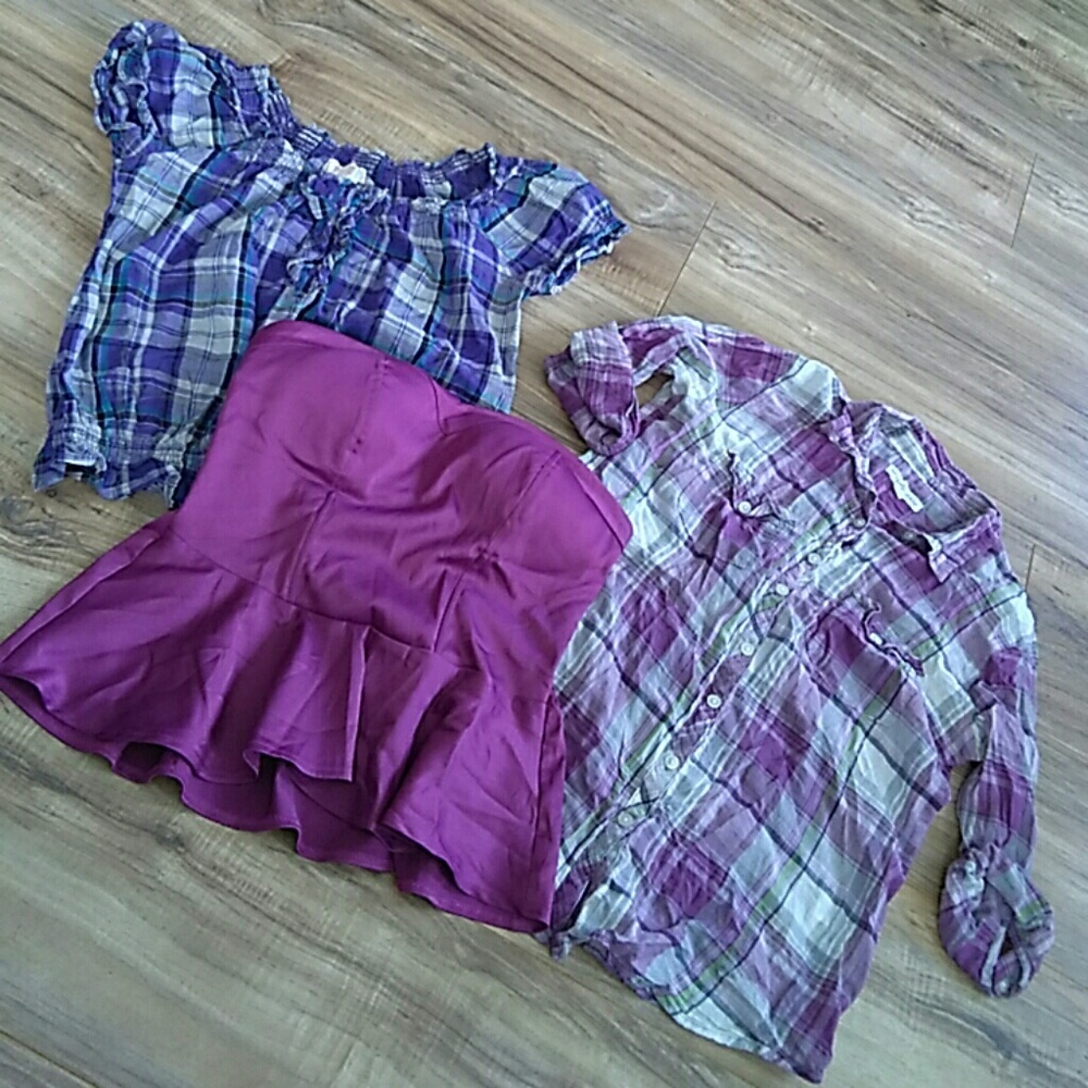 Bundle of purple shirts