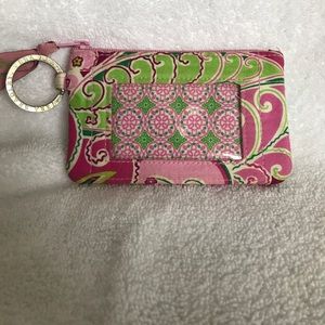 Vera Bradley ID case with key ring