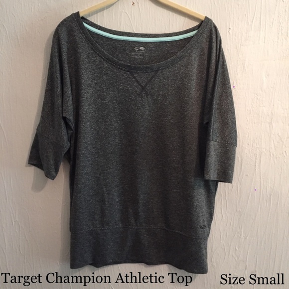 Target Champion Gray Athletic Top off the shoulder - Picture 1 of 4