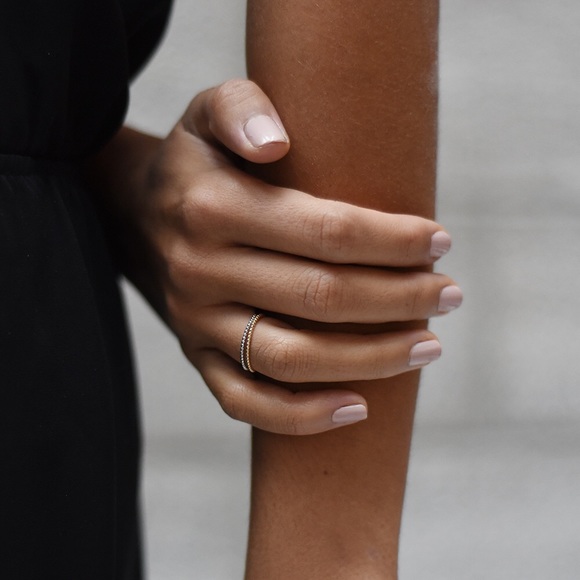 mejuri beaded ring