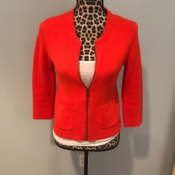 DONATED - The LOFT Orange Knitted Cardigan - Picture 2 of 6