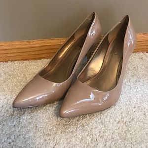 BCBG dark nude heels