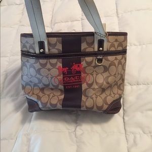 Brown coach purse