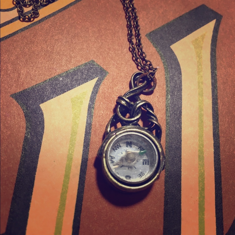 Functional Compass Necklace
