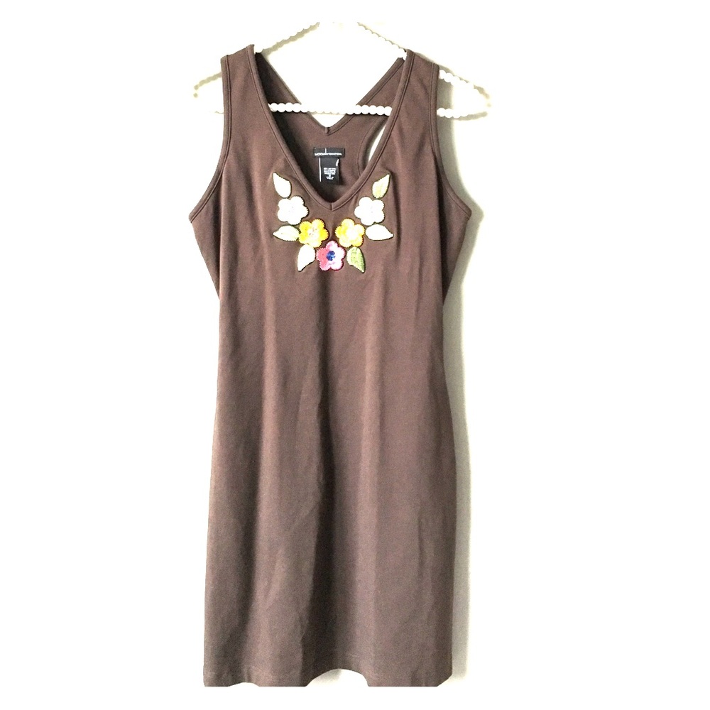 Moda International  floral embroided design dress