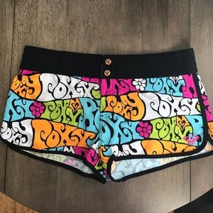 Roxy women's swim shorts - multi color, size 11