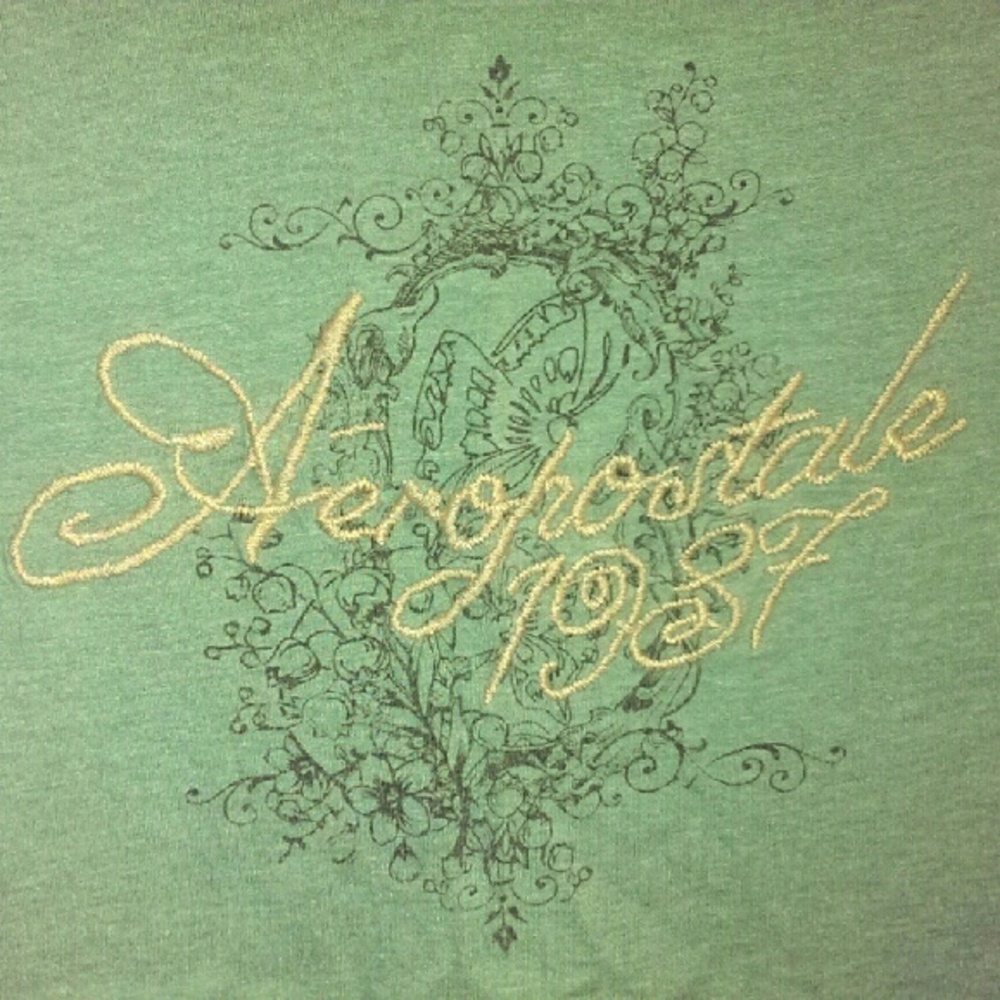 Aeropostale Xs green long sleeve tee