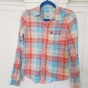 Abercrombie & Fitch Plaid Long Sleeve