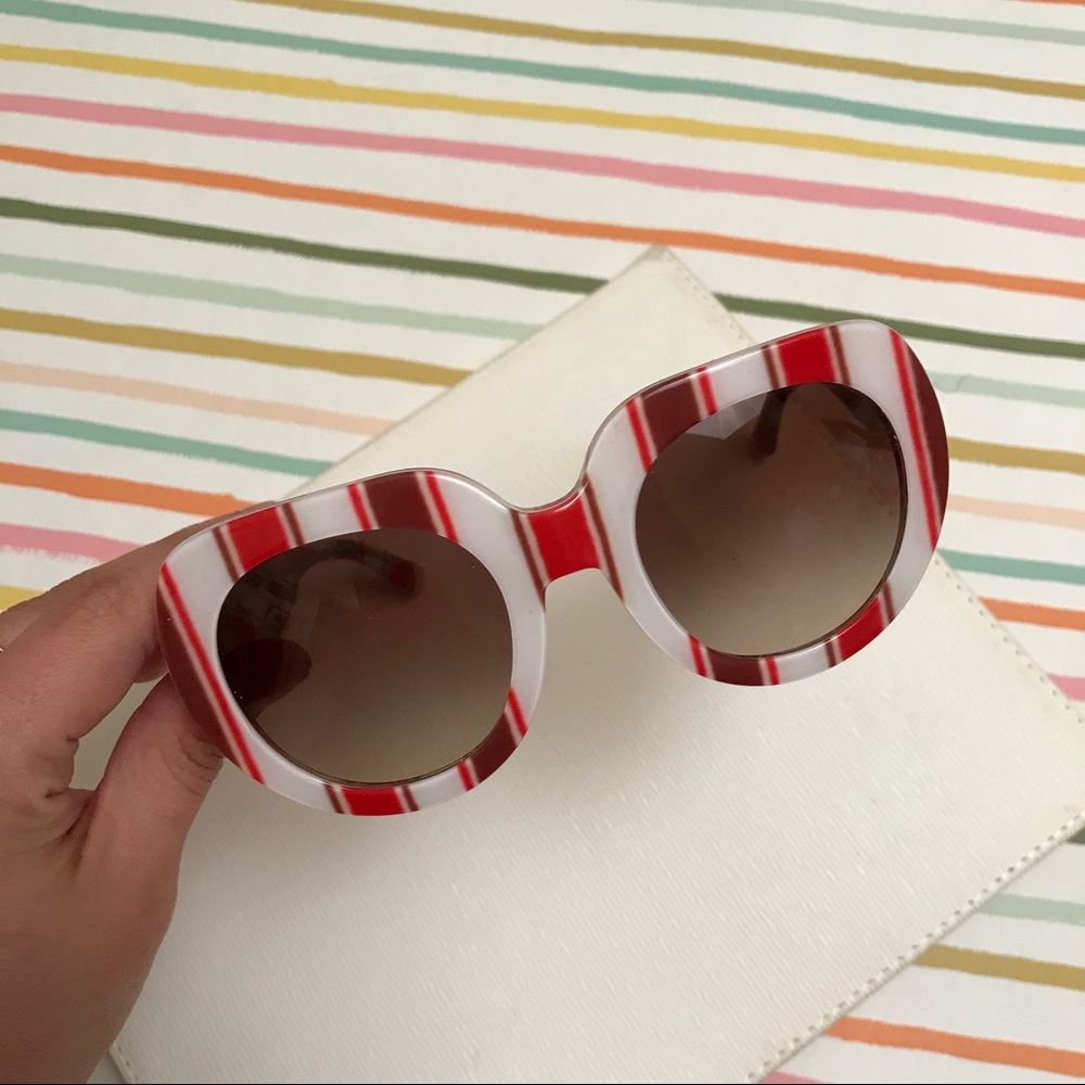 Dolce & Gabbana Candy Stripe Round Glasses