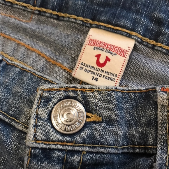 Girls True religion Jena shorts Sammy style 14 - Picture 3 of 6