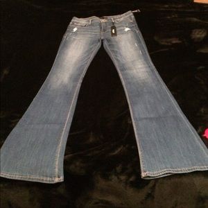 NEW Express Mia Slim Flares - Midrise denim