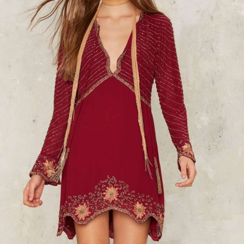 Nasty Gal Collection Beading is Fundamental Dress - Picture 1 of 3