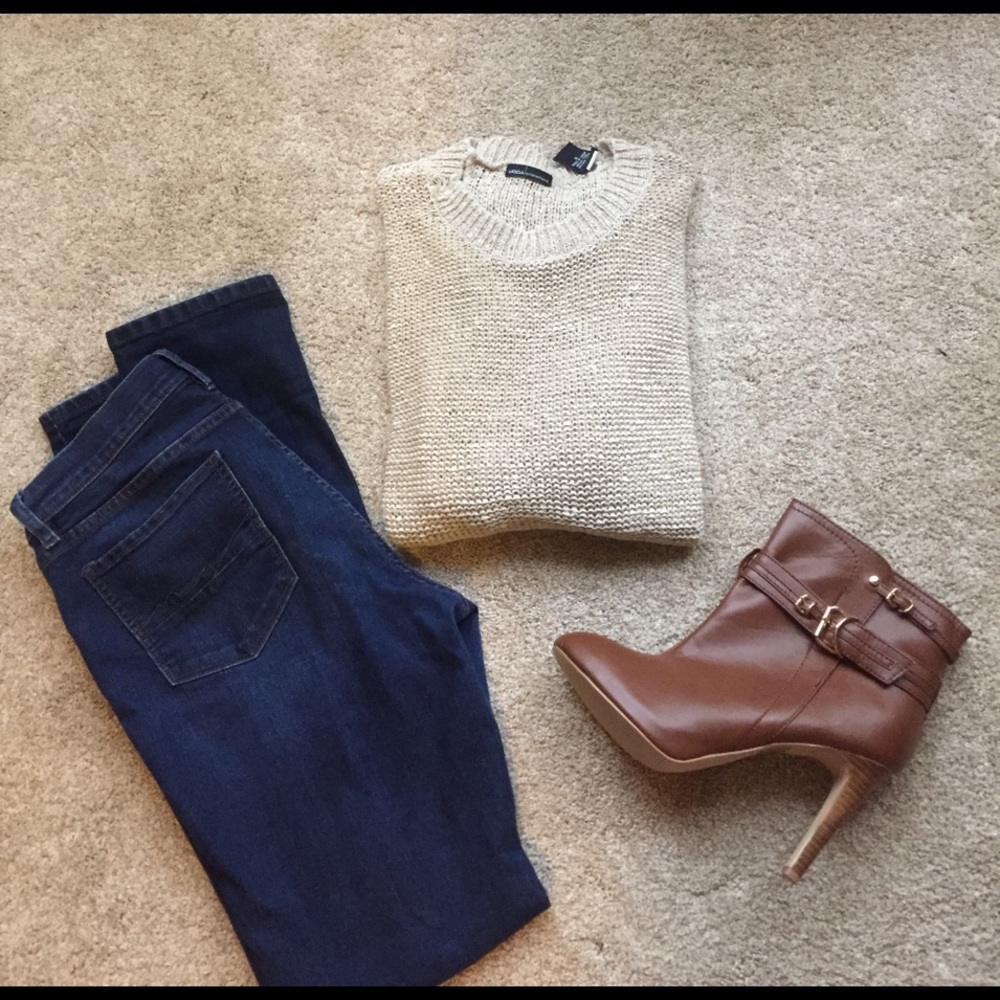 Tan sweater from VS.