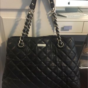 Kate spade black quilted purse