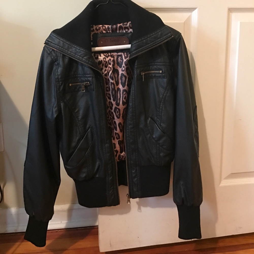 Faux Leather Jacket