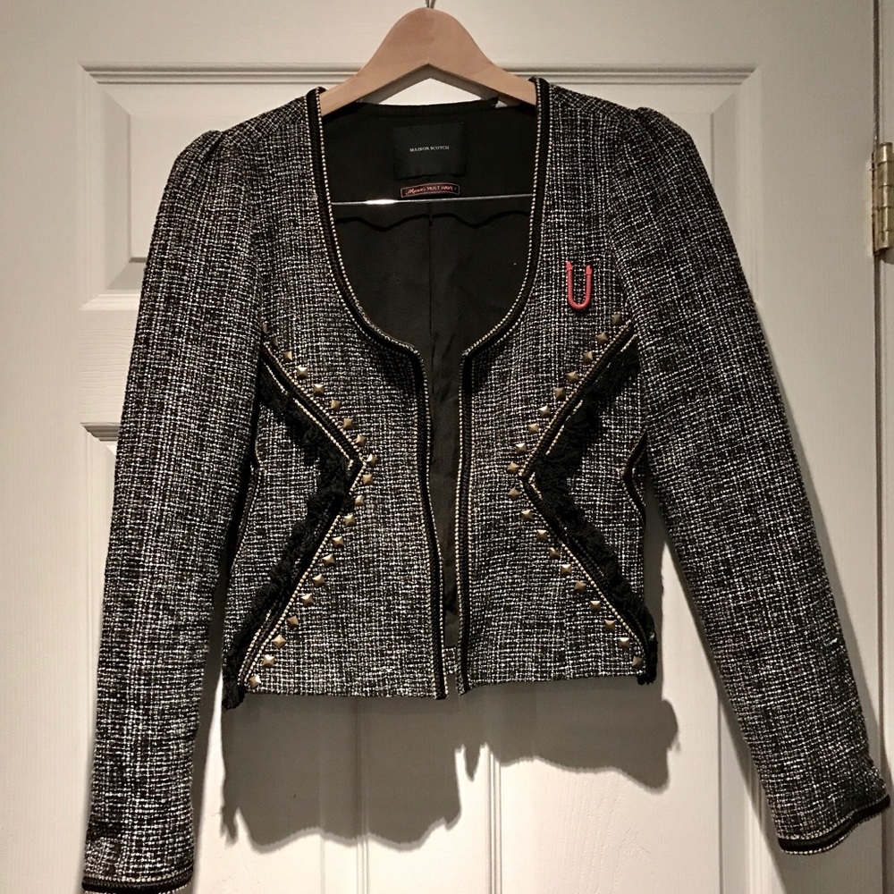 Madison Scotch tweed and tassel blazer
