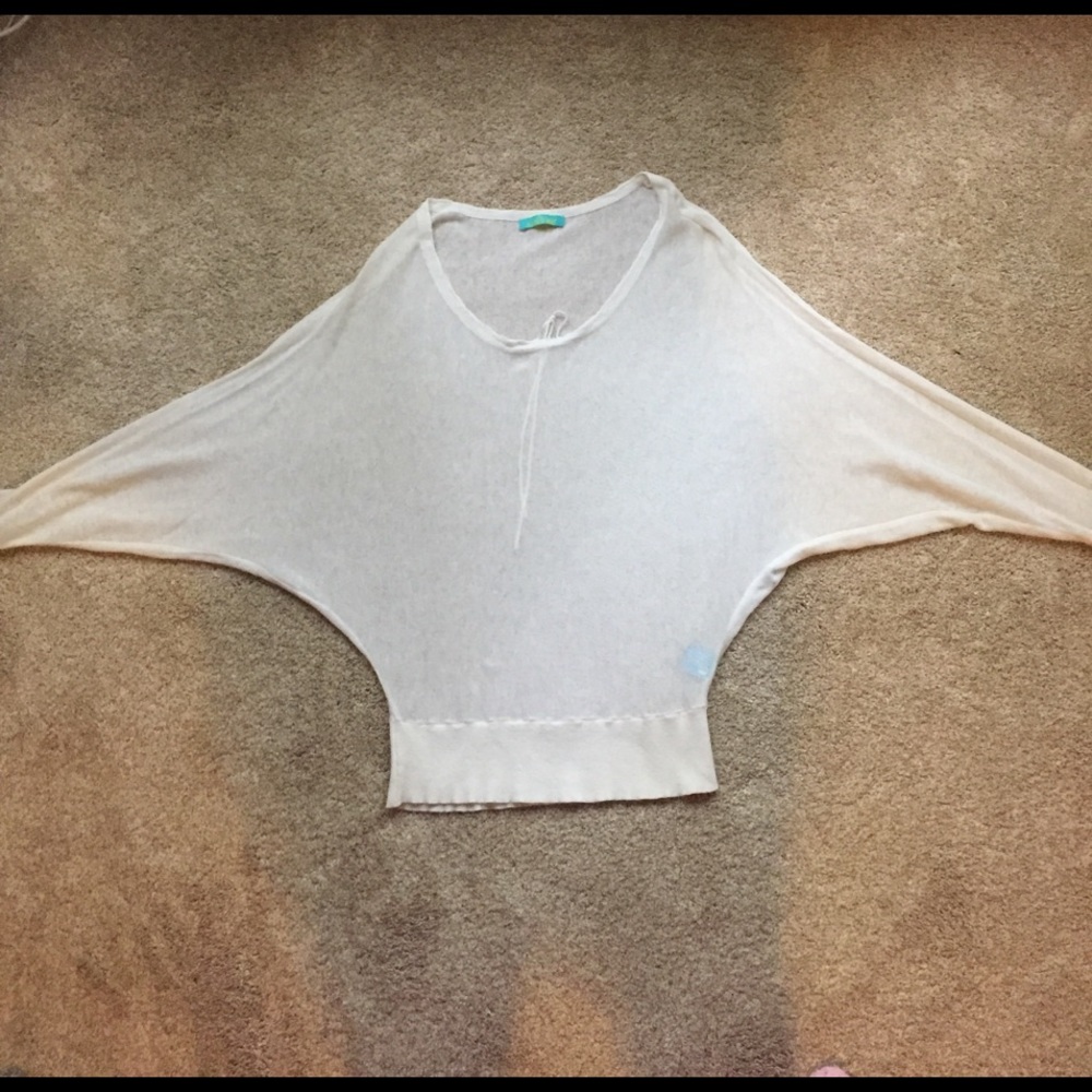 Super sexy see through off white  top.
