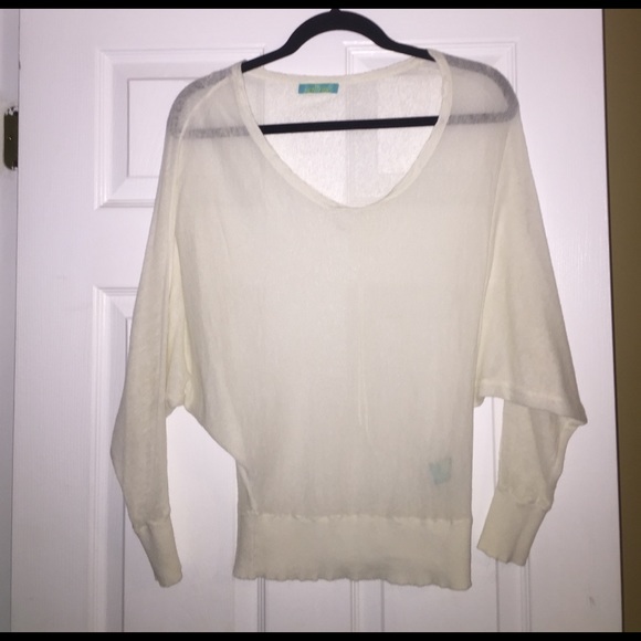 Super sexy see through off white  top. - Picture 2 of 4