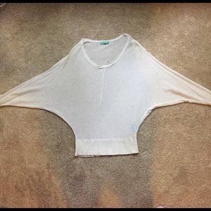 Super sexy see through off white  top.